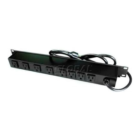 Wiremold Power Strip, Surge, Rack Mounted, 8 Outlet(s) 15 ft. R8BZ-15*